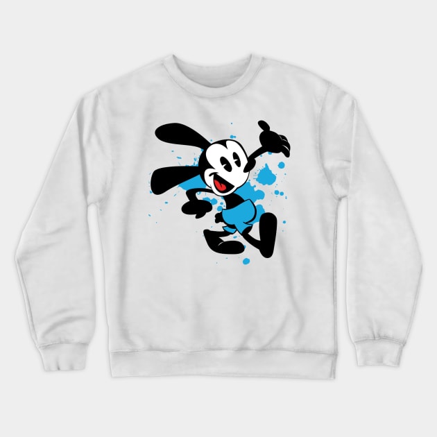 Oswald The Lucky Rabbit Keep Walking 1927 Crewneck Sweatshirt by Lani A Art